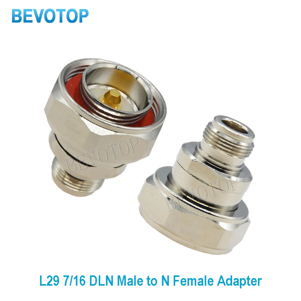 

10PCS L29 7/16 DIN Male Plug to L16 N Female Jack for Wifi Radio Antenna Connector L16 N to L29 7/16 DIN RF Adapter Wholesales