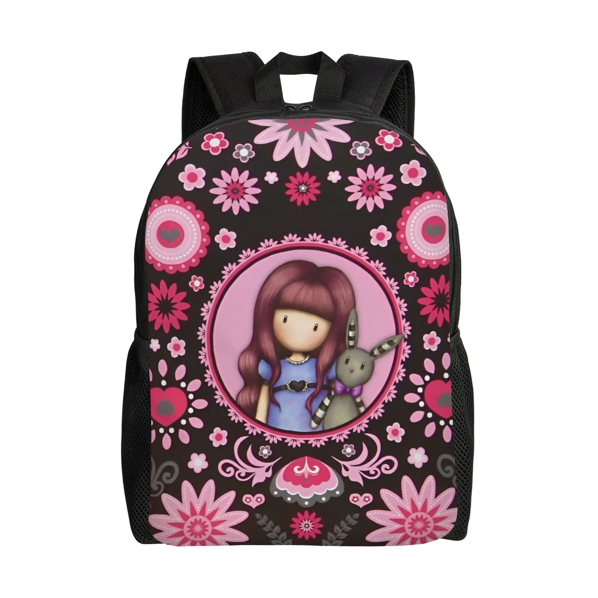 

Рюкзак S-Santoro G-Gorjuss для подростков, школьный, туристический, городской, с карманом, с изображением куклы, мультяшный, для колледжа