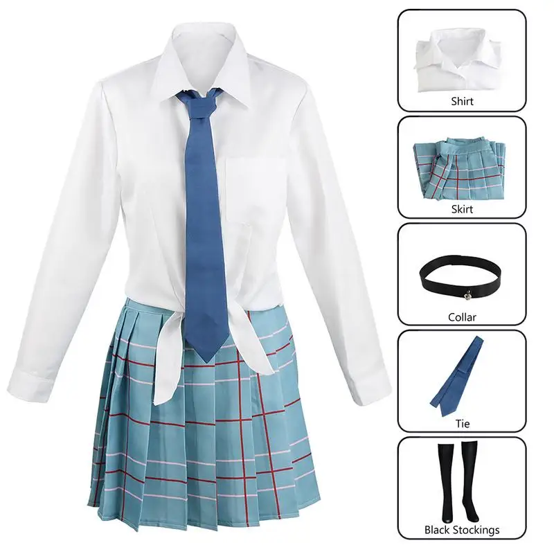 Anime My Dress Up Darling Kitagawa Marin Cosplay Costume JK School Uniform Skirt Outfits Halloween Costumes For Women