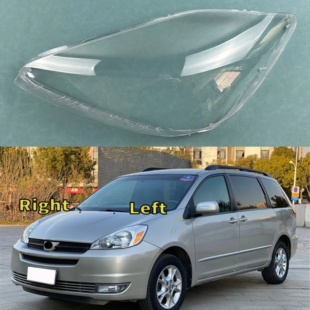 

For Toyota Sienna 2004 2005 Headlight Cover Transparent Lampshade Lamp Case Headlamp Shell Plexiglass Replace Original Lens