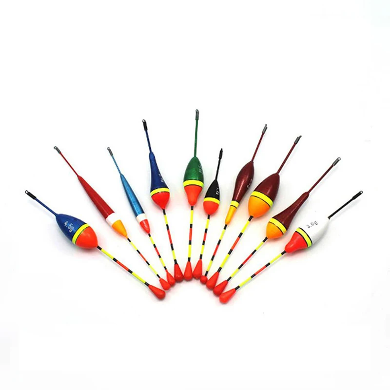 10Pcs/Lot Promotion Fishing Floats Set Mix Size Color Foam Float Buoy Bobber For Fishing Accessories Fishing Gear Fishing Tackle