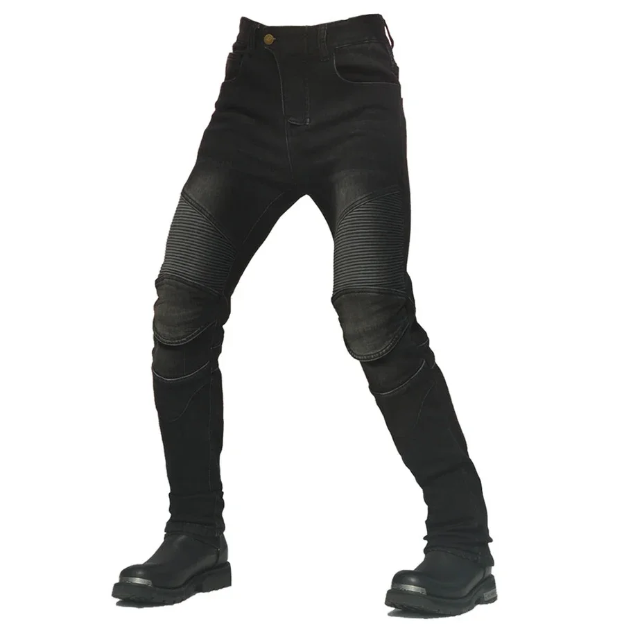 

Upgraded protective gear motorcycle jeans plus cashmere motorcycle jeans windproof casual fashion jeans