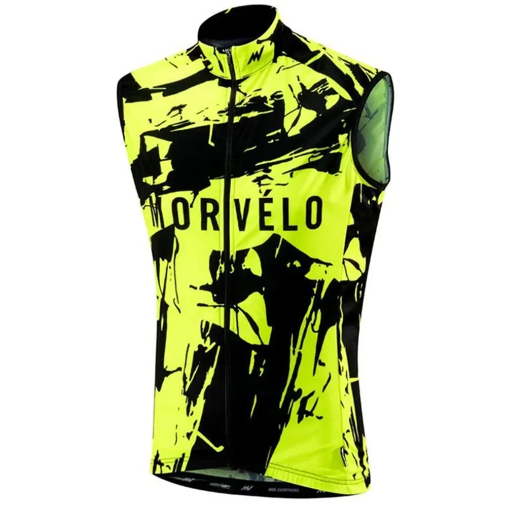 Hot Sale Morvelo Cycling Men's Windproof Vest Winddicht Kleding Gilet Waterproof Fabric Chaleco Ciclismo Cortavientos Sleeveles