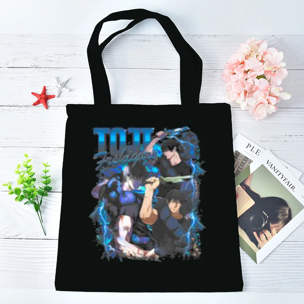 Toji Fushiguro tote bag canvas  shopping shopper grocery bolsas de tela woman