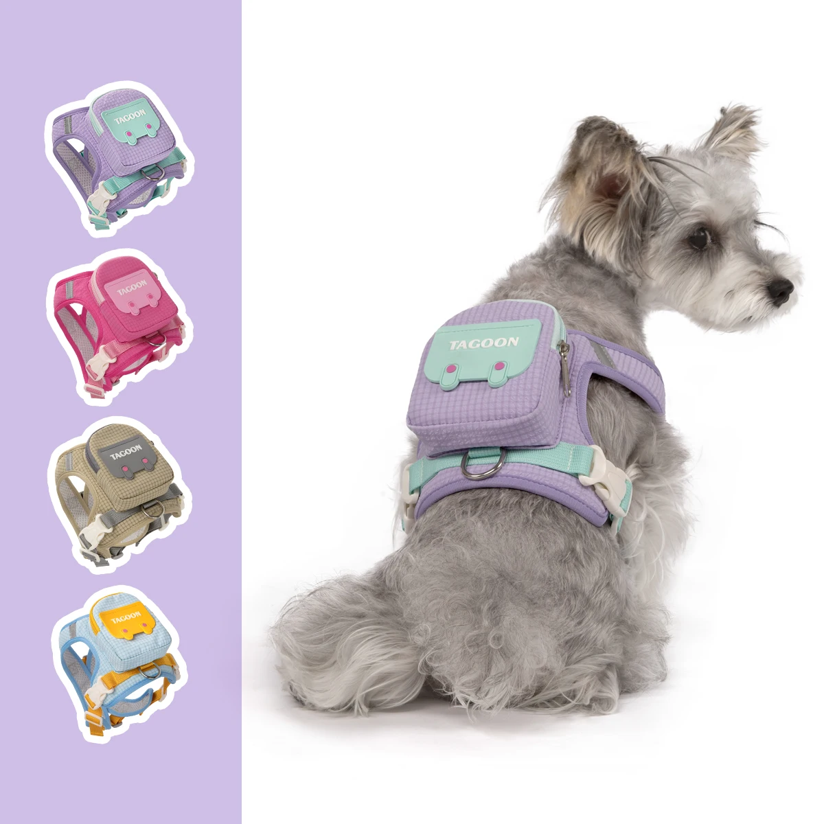 Hundegeschirre und Leinen mit weichem Design, ausbruchsicherem, atmungsaktivem Futter, geeignet für Kätzchen, kleine und mittelgroße Hunde. Hundegeschirr. – Detail 16