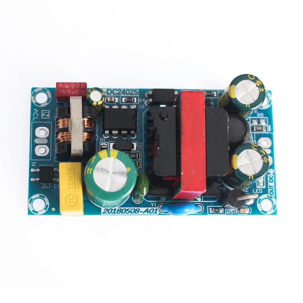 AC-DC 12V2A 24W Switching Power Supply Module Bare Circuit 100-265V to 12V 2A Board for Replace/Repair 24V1A