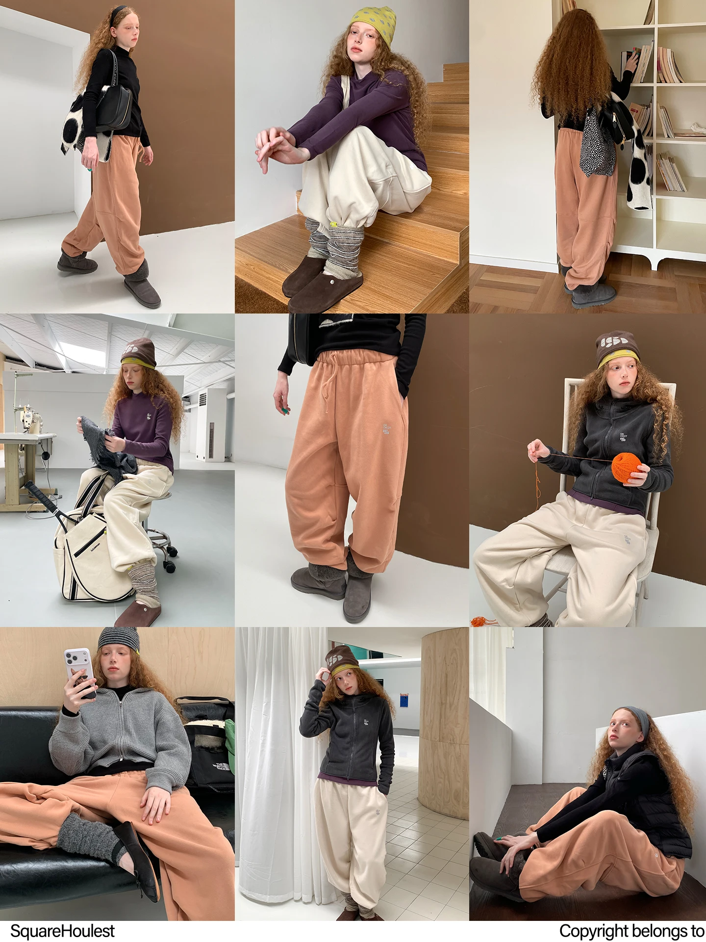 Women's Fleece Lined Sweatpants Loose Fit Thickened Autumn Winter Sports Casual Long Pants Warm Trousers Comfortable Cotton P...