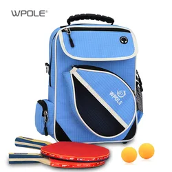 WPOLE New Table Tennis Bag Training Storage Competition Prizes Round Racquet Case Sports Handbag