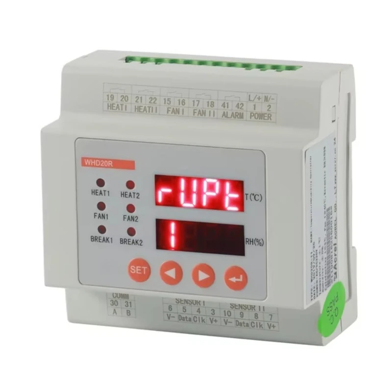 

WHD46-22 industrial wireless temperature sensor 2 channels rs485 panel mounted temperature and humidity monitoring device