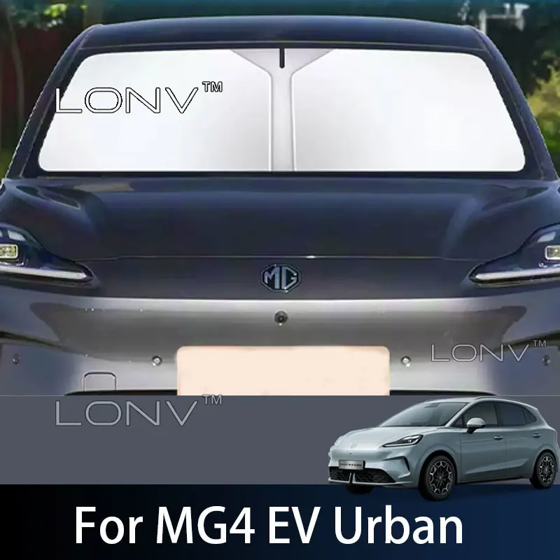 Für MG4 EV Urban 2026 2027 2028 Auto-Sonnenschutz Frontscheibenabdeckung Sonnenschutz Auto Anti-UV Wärmeisolierung Zubehör – Detail 3