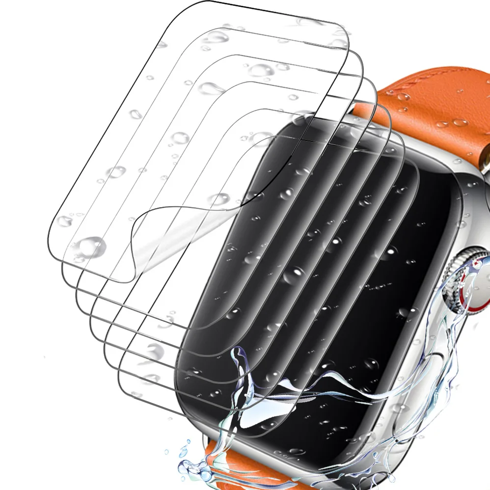 فيلم هيدروجيل للساعة ، واقي شاشة ألترا ، 2 ، 1 ، 49 ، 40 أبل ، 44 ، 42 ، 46 ، 41 ، 45 ، 45 ، 10 ، 7 ، 8 ، 9 ، se ، 5 ، 4