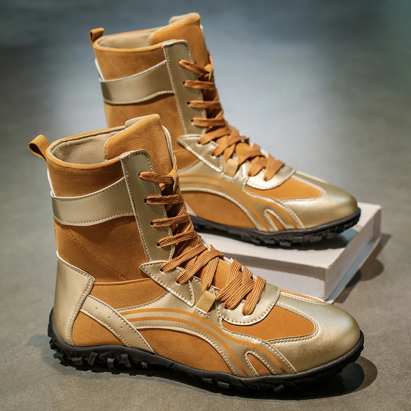 2025 الخريف والشتاء جديد عالية الجودة الأحذية الجلدية كبيرة الحجم أحذية العمل الرجال أحذية التنزه غير رسمية الكورية نمط أحذية رجالي