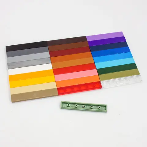 200 pz Bulk Building Blocks Figura Mattoni Liscio 1x6 11 Colori Educativi Formato Creativo Compatibile Con Giocattoli di Marca per I Bambini