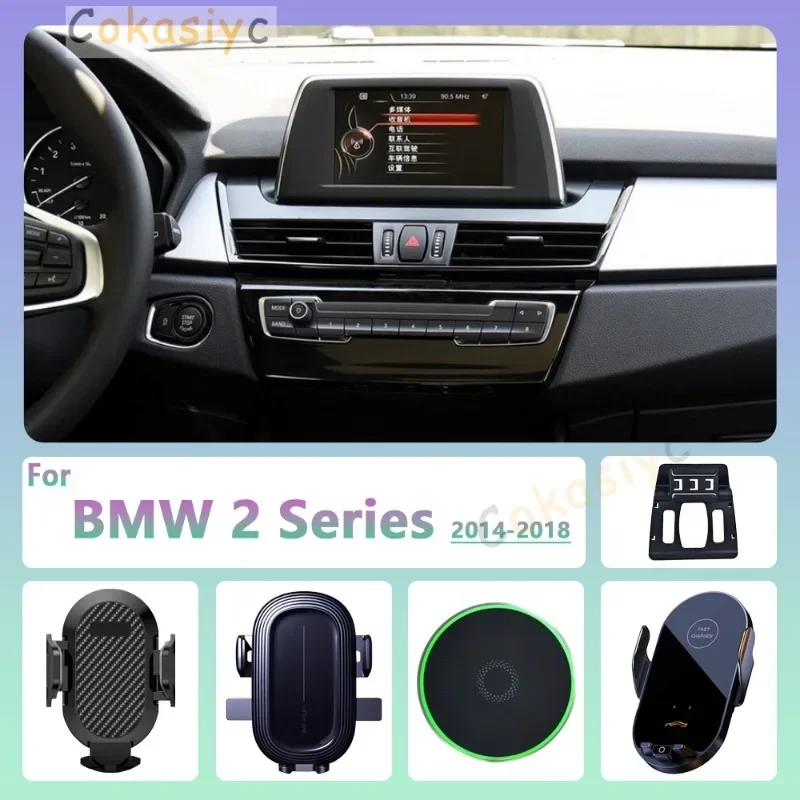 For BMW 2 Series Active Tourer 2014 2015 2016-2018 Car Phone Holder Wireless Charging Magnetic Phone Holder Car Magsafe Support