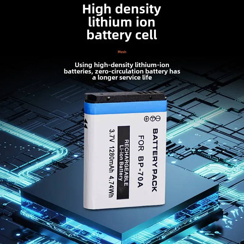 1280mAH High Quality BP70A BP*70A Battery For SAMSUNG AQ100 DV150F ES65 ES67 ES70 ES71 ES73 ES74 ES75 ES80 MV800 ES90