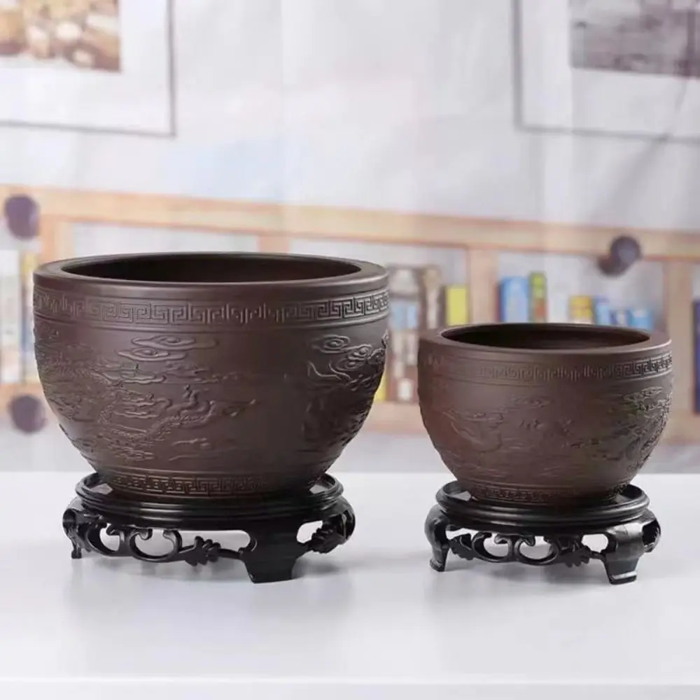 

Инструмент для посадки, пластиковая основа для цветочного горшка, утолщенный поднос для цветочного горшка под старину, устойчивый к коррозии, круглый коврик для цветочного горшка, офисный коврик