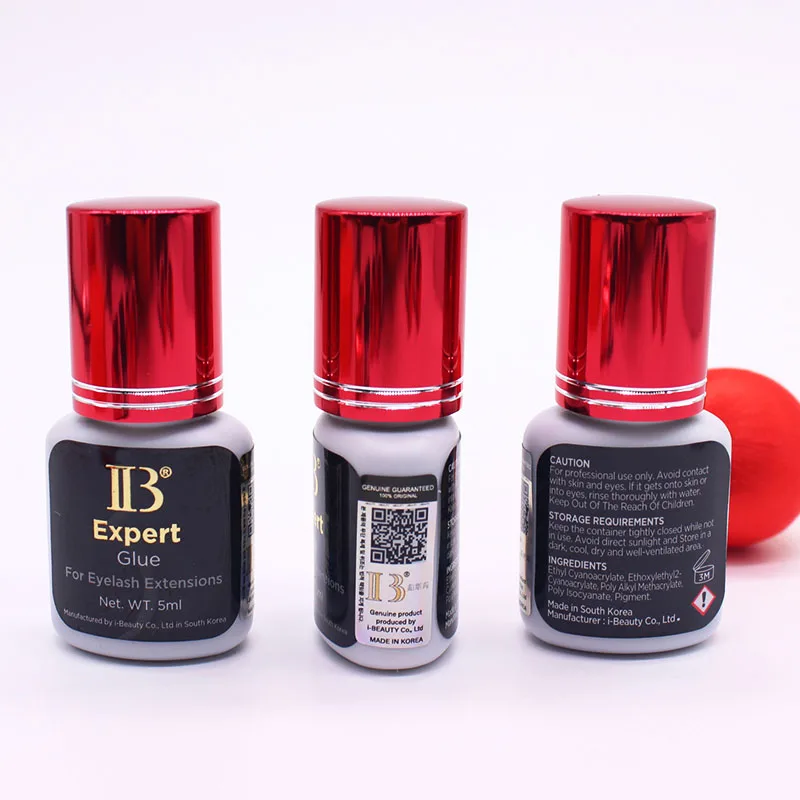 IBeauty Expert Klej do przedłużania rzęs Szybkoschnący 1S Wino Czerwony Wodoodporny Koreański Klej do Makijażu Narzędzia do Urody i Zdrowia
