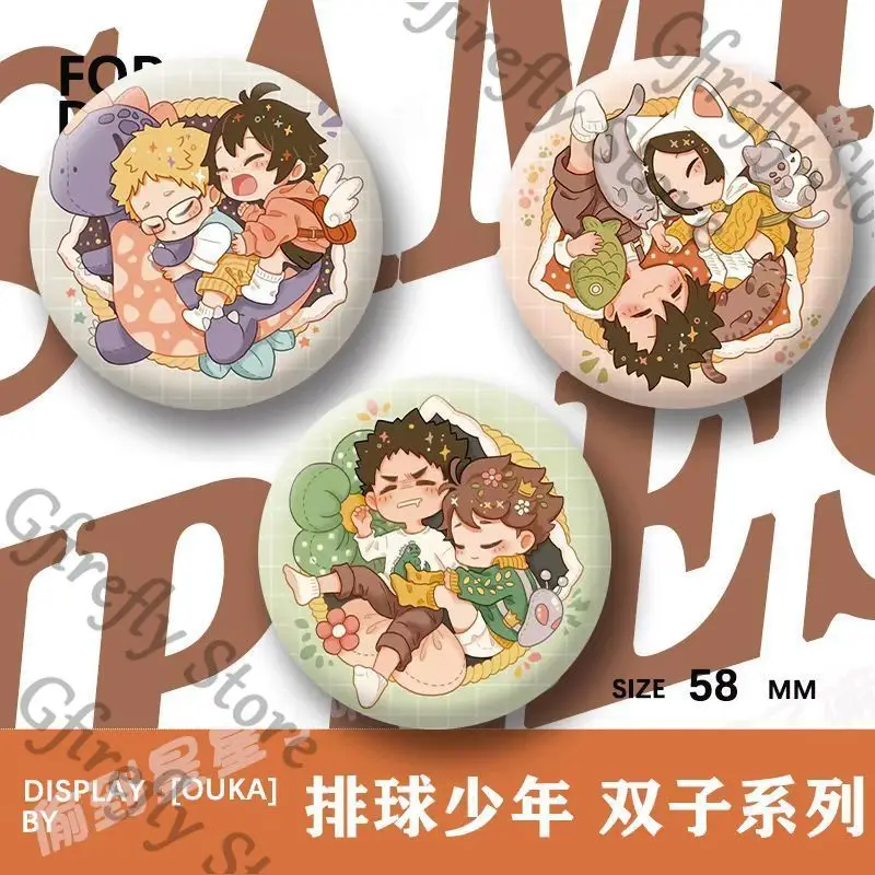 

Badge Haikyuu!! Bag Decorate Anime Emblem Brooch Breastpin Decoration Collect Colleagues Gorgeous Cute Mini Ouch Ambitus
