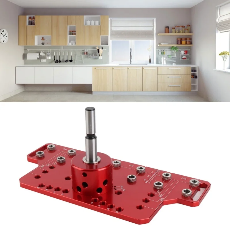 

Приспособление для петель с штифтом для полки 2 в 1, автономное зажимное оборудование для всех металлических шкафов, направляющая для сверла с 7 сверлами