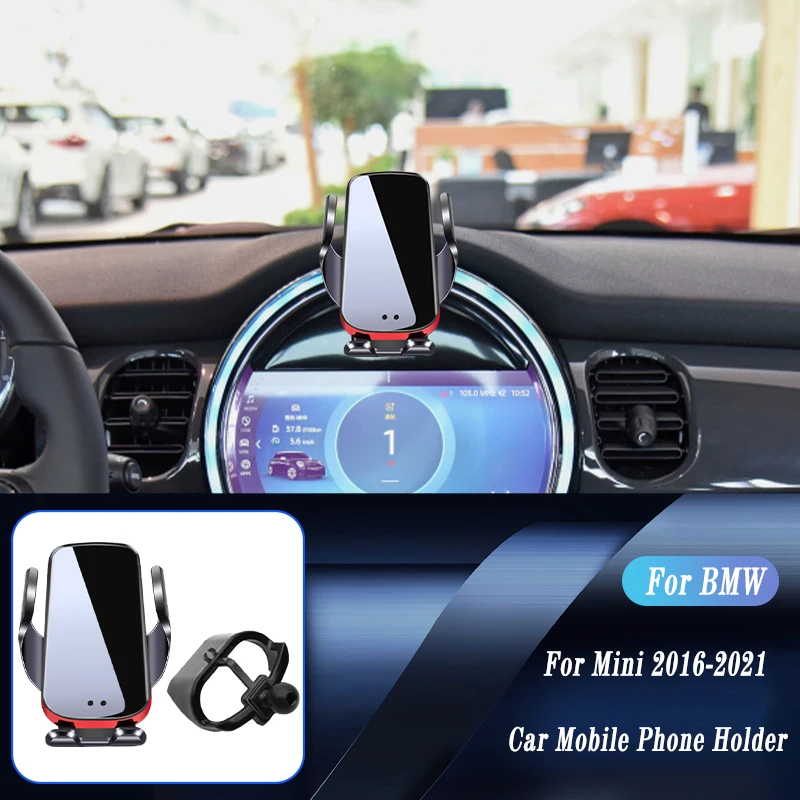

Car Wireless Charger Auto Mount Phone Holder For Mini Cooper Countryman F54 F55 F56 F60 Adjustable GPS Navigation Bracket