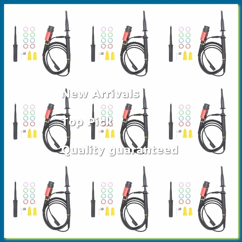 6Pack X(Oscilloscope Probe 100:1 2KV High Voltage 100MHz Safety BNC Connector Adjustable Attenuation P4100