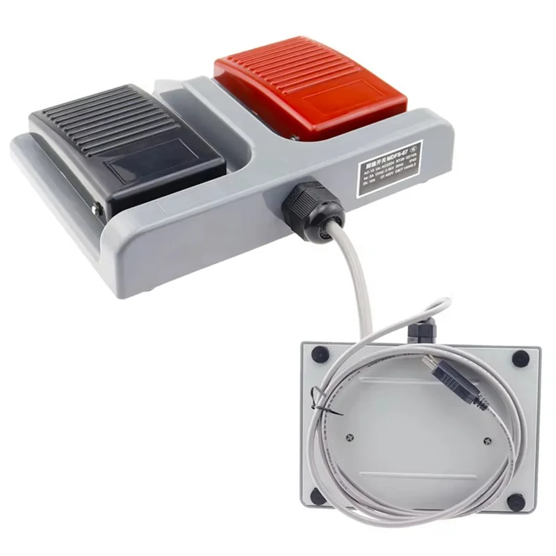 

Ножной переключатель ABBO-Upgrade MDFS-67, двойной ножной переключатель, с проводом переменного тока 10 А/220 В, самосброс, ковка и текстиль