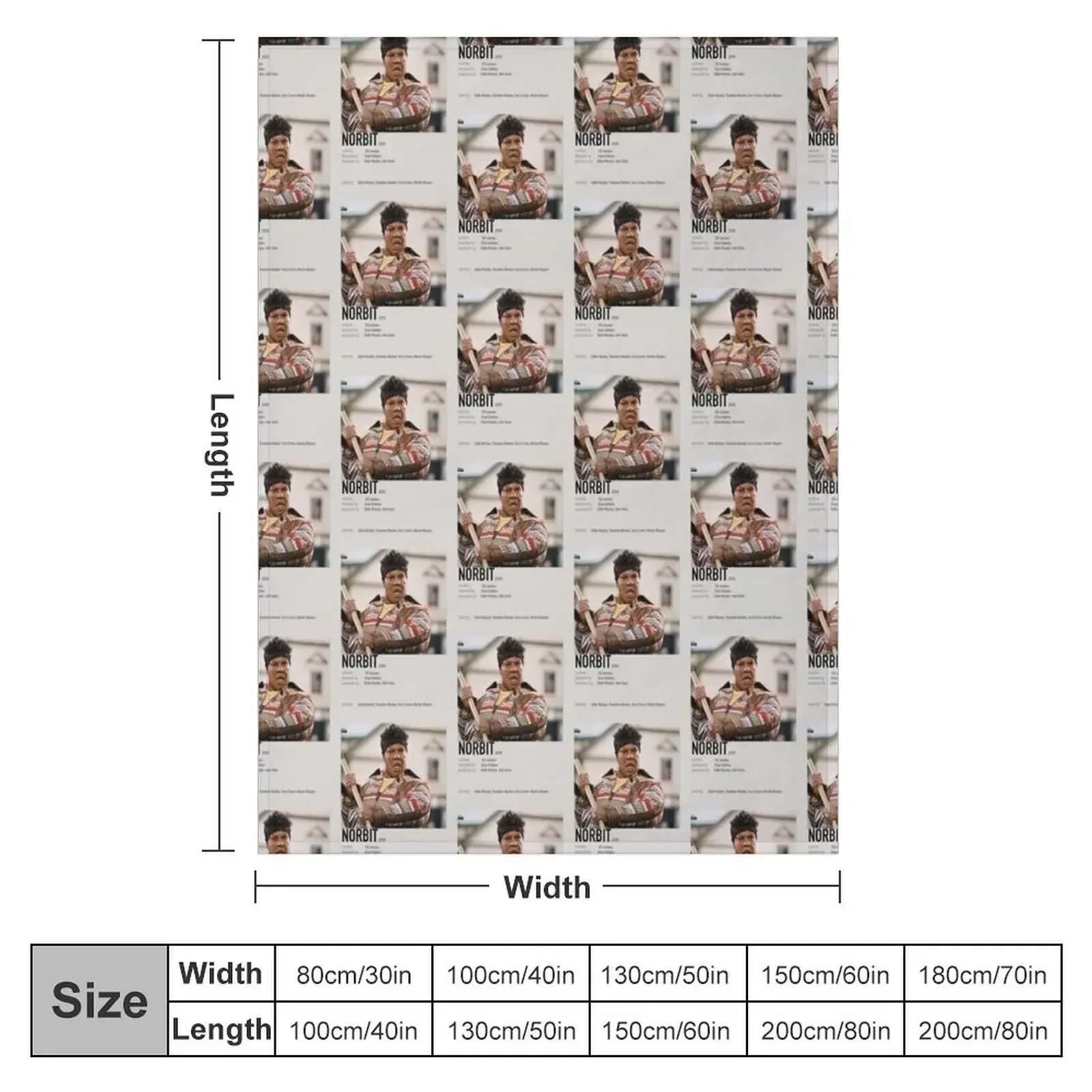 Norbit Movie Sticker Throw Blanket funny gift Sleeping Bag Softest Blankets