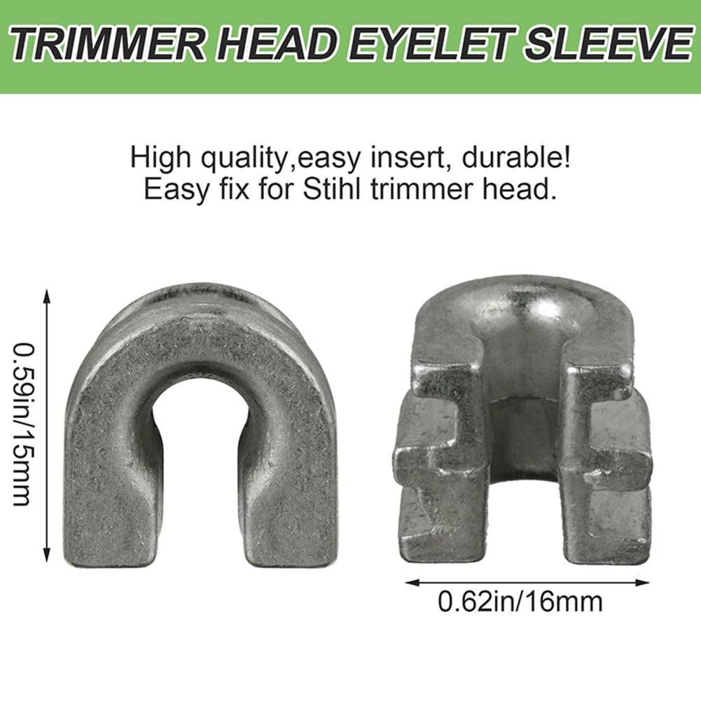 30 Pieces Trimmer Head Eyelet Sleeves, Replacement Parts Compatible for Stihl FS44 FS55 FS80 FS88 FS90 FS130