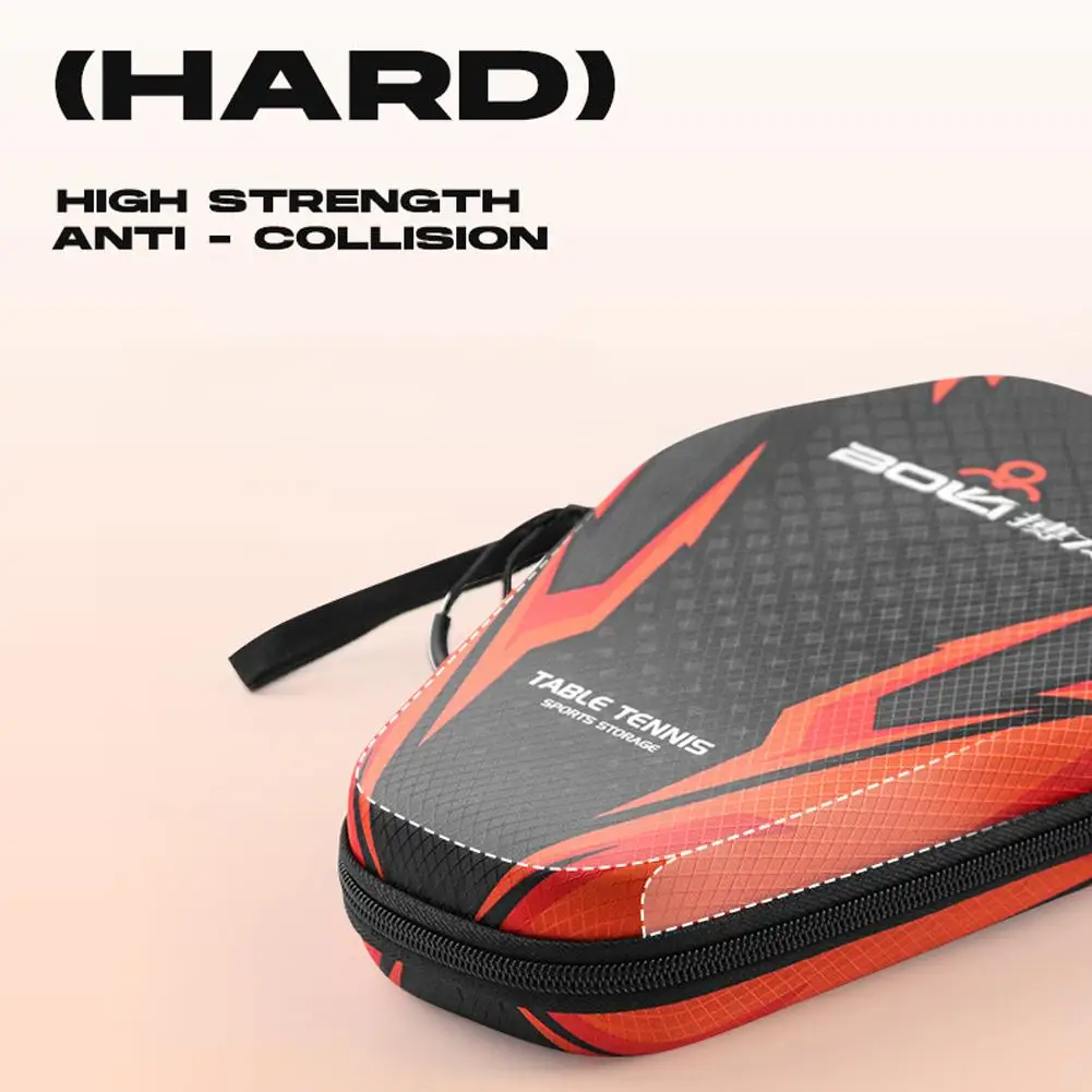 New Table Tennis Racket Bags EVA Hard Shell Waterproof With Paddles Case Bag Table Storage Box Strap Tennis Hand Dustproof N1X3