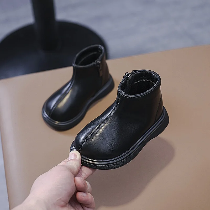 

Зимние сапоги для маленьких девочек, осенне-зимняя детская уличная обувь, непромокаемые ветрозащитные нескользящие детские ботильоны на мягкой подошве