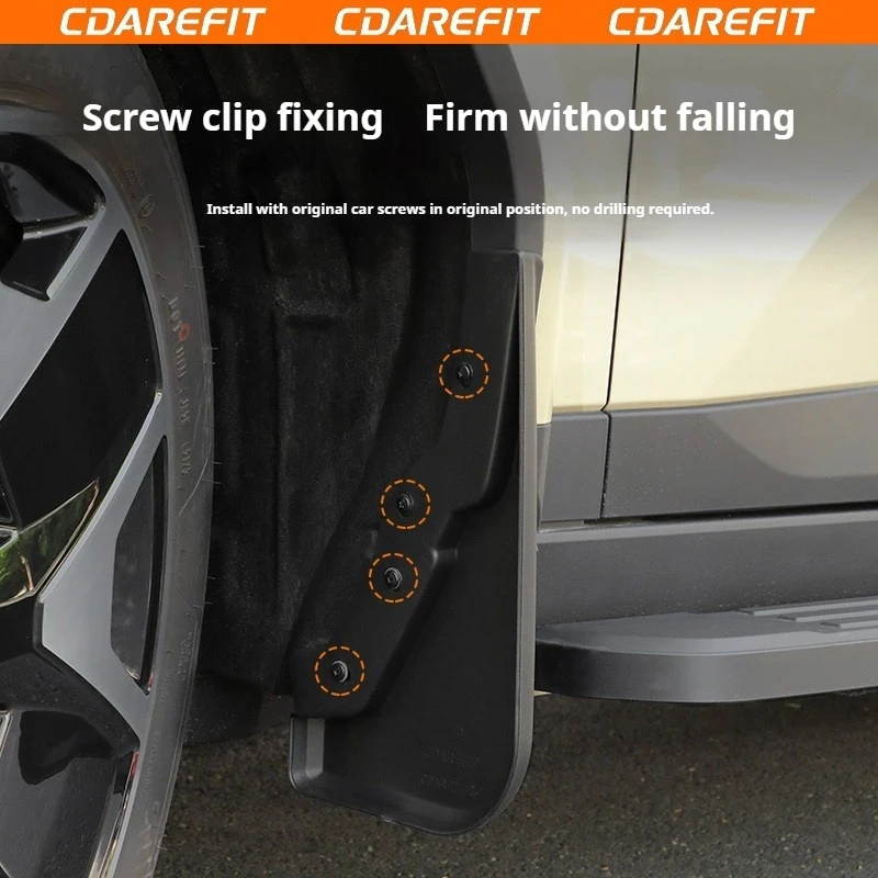 Für Chery ICAUR V27 Auto-Hinterrad-Innenverkleidung Kotflügel Verbesserte Breite Version Auto-Schmutzschutzbleche Sand- und Wasserbarriere Spezialzubehör – Detail 4