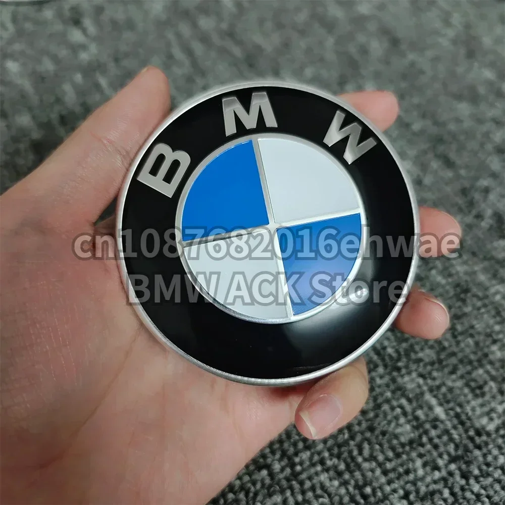 82MM 74MM Untuk Emblem Kap Mesin Depan BMW, Logo Bagasi Belakang, E46 E90 F30 F10 F20 G20 E87 E60 E63 F01 F02 G14 E83 Aksesoris Mobil