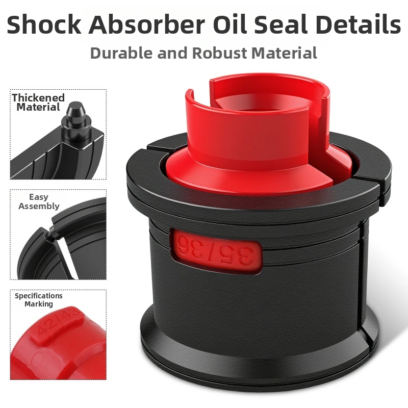 مجموعة أدوات تركيب سدادة الزيت لامتصاص الصدمات للدراجات النارية، سائق ختم الشوكة مع محولات من النايلون لإصلاح الختم #5