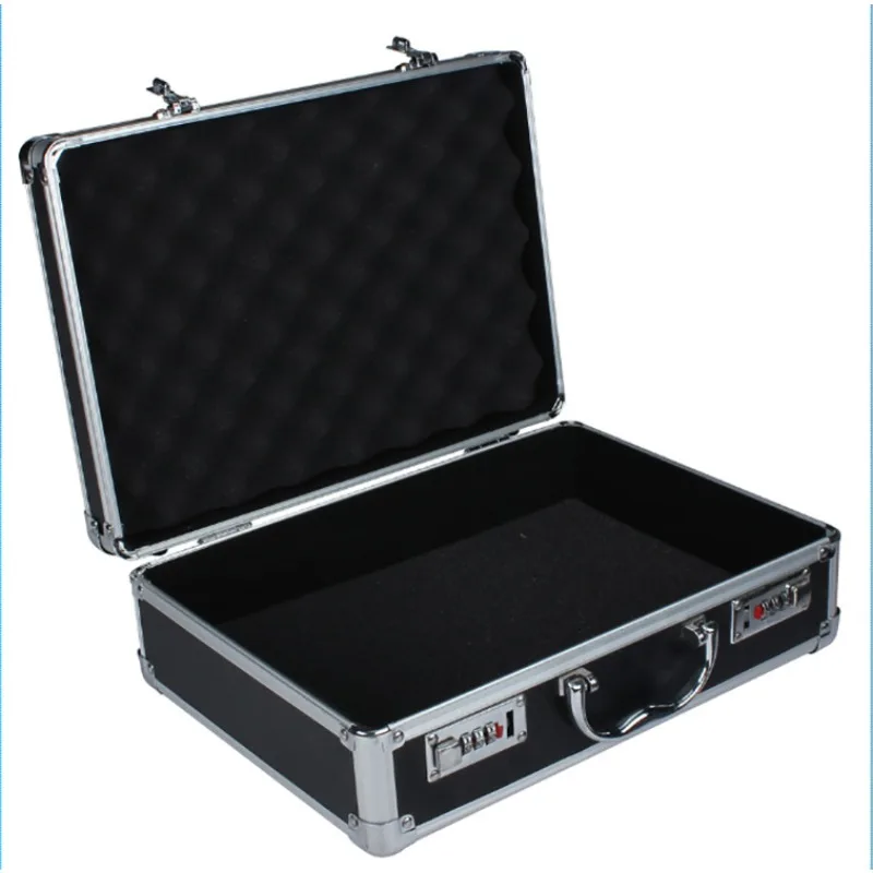 Aluminum Alloy Large-capacity Toolbox Compression and Drop-resistant Password Storage Box Portable Portable Storage Box