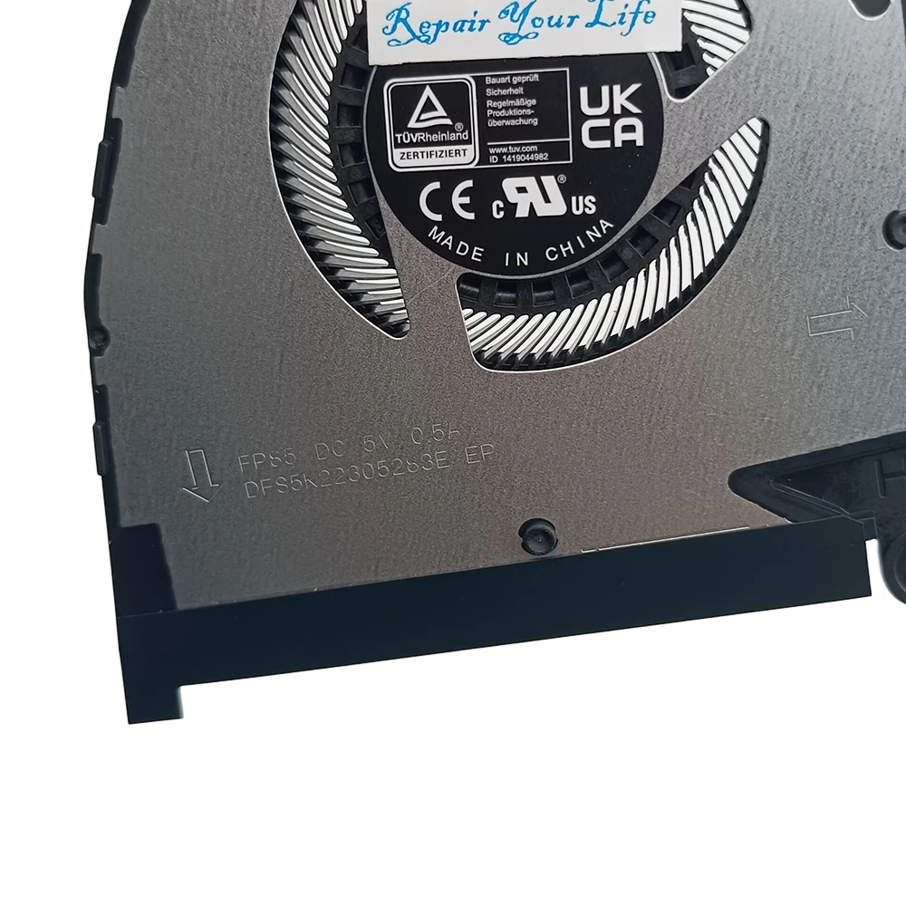 Imagem -04 - Laptop Cpu Gpu Ventilador de Refrigeração para Asus Tuf Dash F15 Fx517zc Fx517ze Rtx3050 Fãs Cooler de Jogos dc 5v 13nr0950p01011 13nr0950p02011