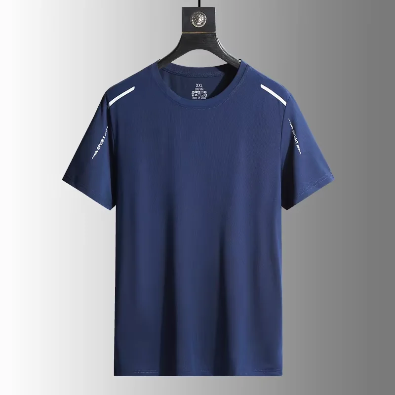 Camisetas de secado rápido para correr para hombre, camisetas transpirables para senderismo y pesca, camiseta corta elástica suave para deportes al aire libre, camiseta de verano
