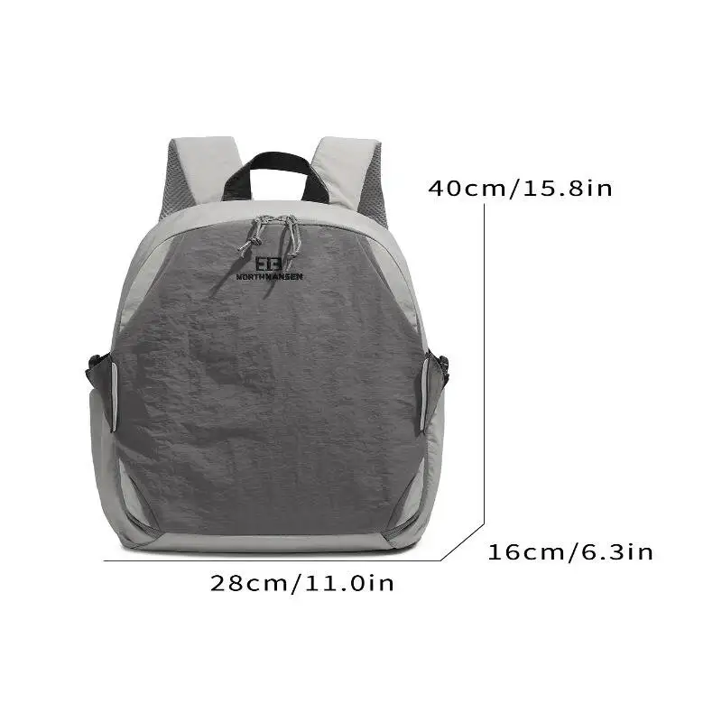 حقيبة ظهر جديدة مقاومة للماء من النايلون قابلة للتنفس، أشرطة شبكية متعددة الجيوب، أشرطة قابلة للتعديل للتنقل اليومي والسفر غير الرسمي #5