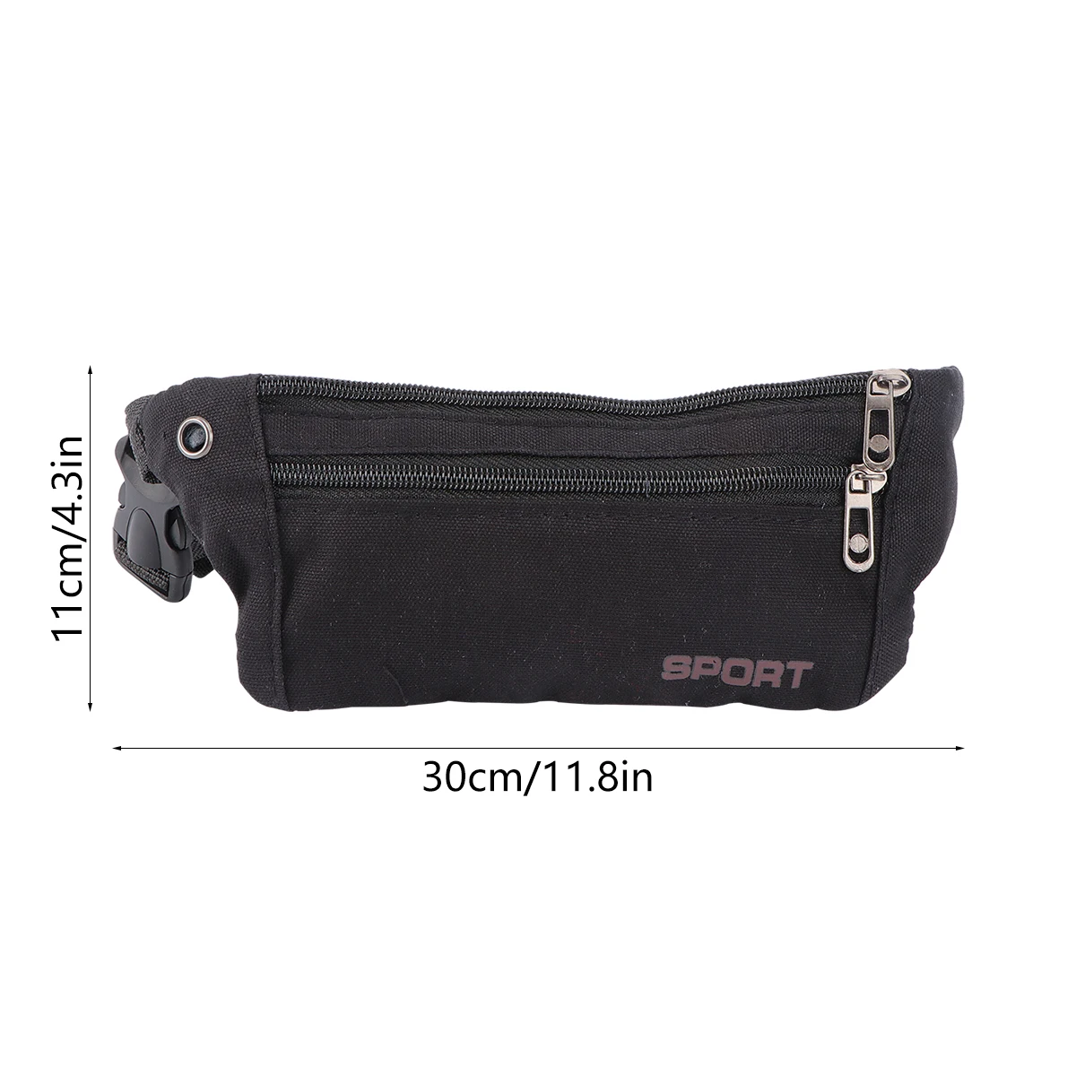 Wodoodporna sportowa nerka lekka płócienna torba do biegania, wędrówek, jazdy konnej z regulowanym paskiem, kieszeń na telefon dla kobiet i mężczyzn, kolor kawowy