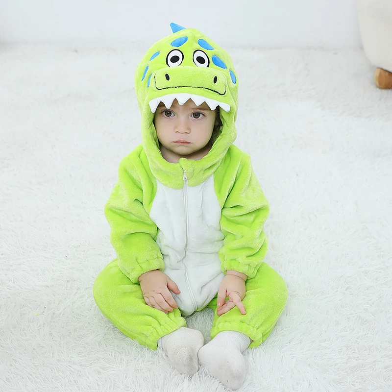 Kigurumis Baby Girls Boys Clothes Romper Winter Halloween Infant Anime Onesie Bodysuit Cosplay Costume Hooded Zipper Jumpsuits