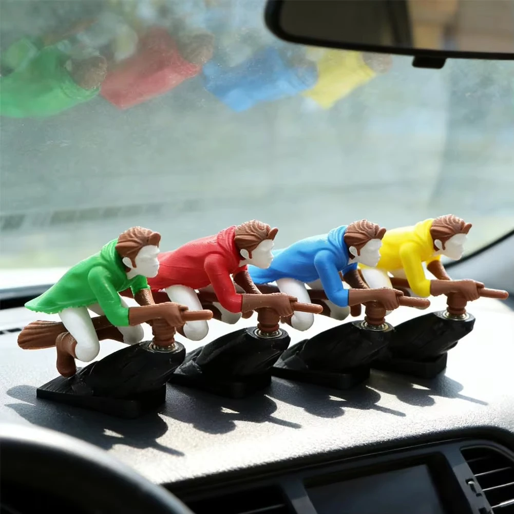 

Moving Witch Ornaments decorations Car Dashboard Drift Ornaments Decor Self-Adhesive DIY Sticker Auto Interior Accessories