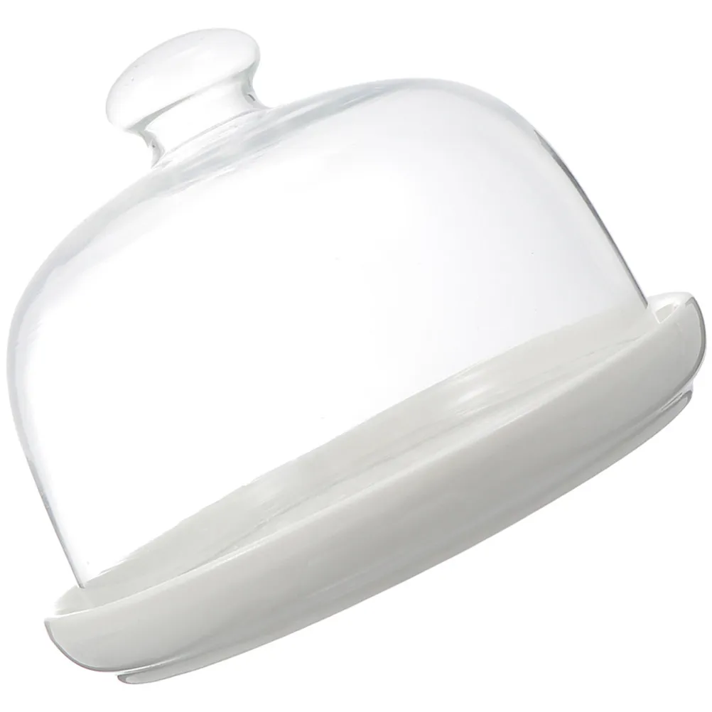 Transparent Food Protective Cover with Handle for Cake Vegetable Storage Dust Insect Proof Multi-Function Household Dessert Tray