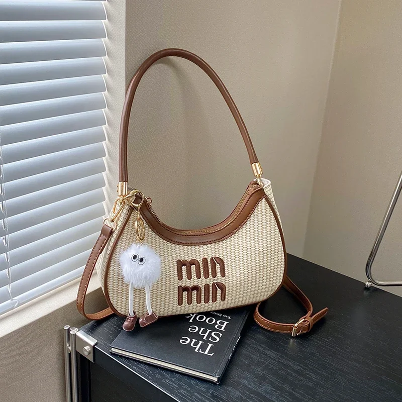 

Fashion Women's Leather Luxury Classic Crossbody Bag Elegant Designer Shoulder Tote Handbag For Trendy Outfits