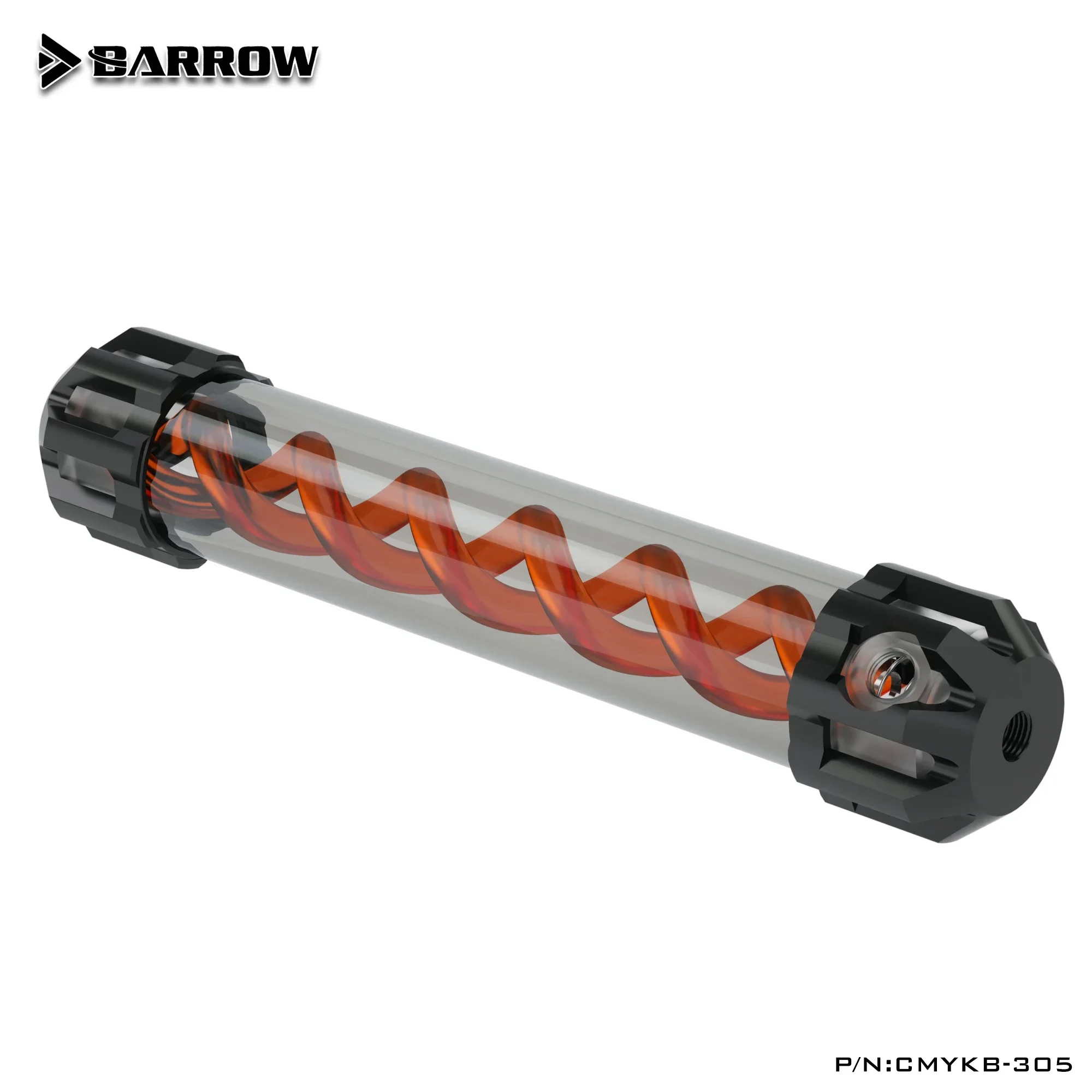 Barrow CMYKB Dark Night Virus-T Reservoirs Aluminum Alloy Cover + Acrylic Body Multiple 160mm/210mm/260mm/310mm Spiral Tank