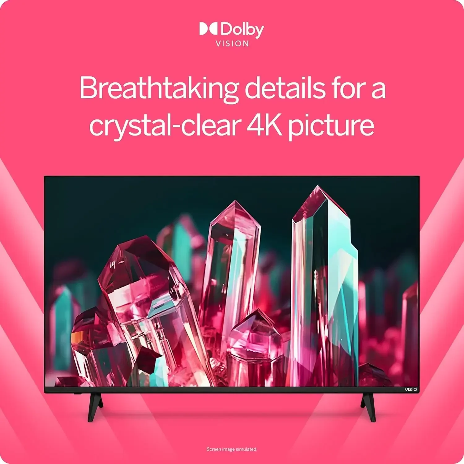 

65-Inch V-Series 4K UHD LED Smart TV with Voice Remote, Dolby Vision, HDR10+, Alexa Compatibility, V655-J09, 2022 Model