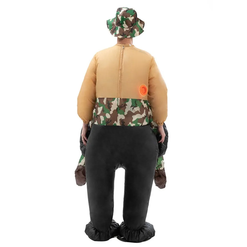 زي إنسان الغاب القابل للنفخ للهالوين للبالغين لعب الأدوار مناسب لزي المهرجانات الممتع بارتفاع 4.9 قدم - 6.2 قدم