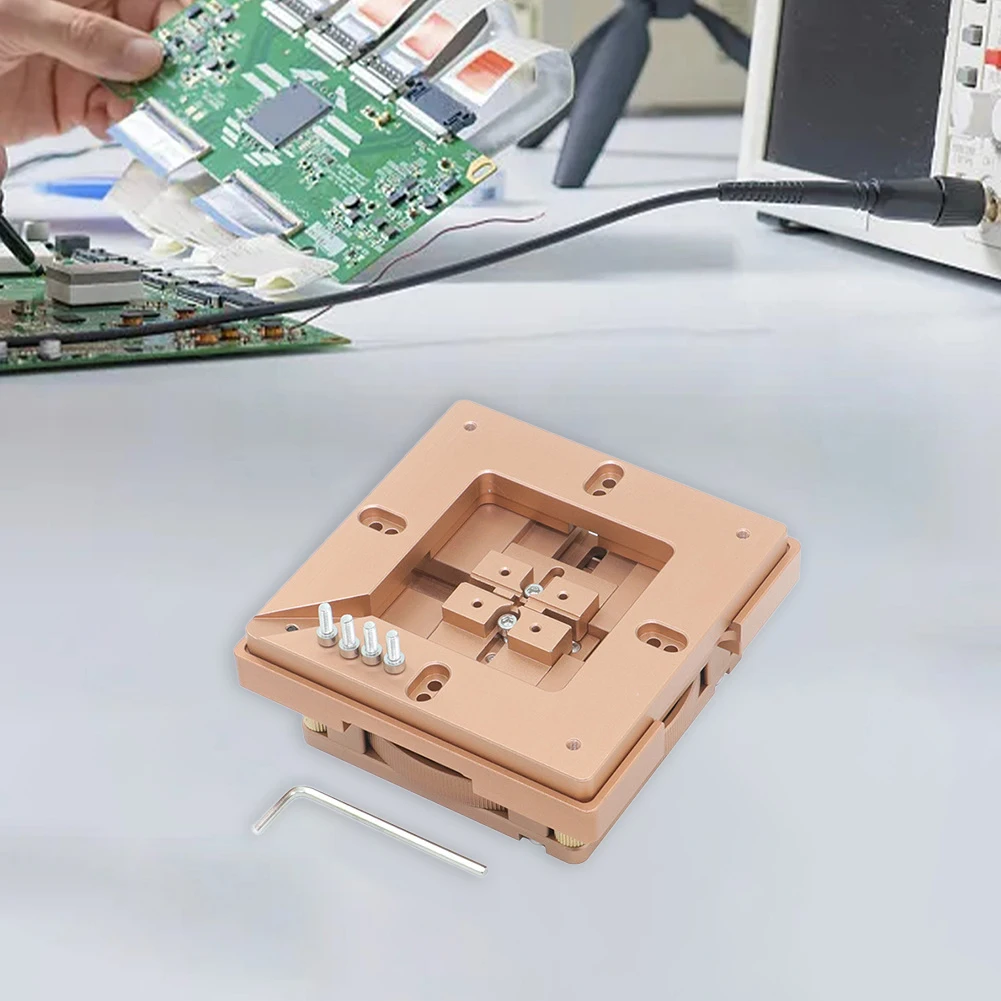 

Stencil Reballing Station for BGA Reballing Aluminum Jig with Auto Centering and Spiral Rotating Positioning Plate