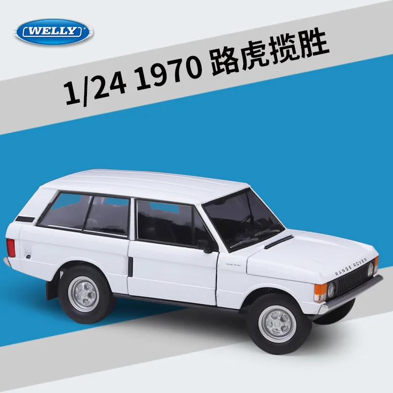

WELLY 1:24 1970 Land Rover Range Rover, высокая имитация литья под давлением автомобиля, модель из металлического сплава, украшение автомобиля, коллекция подарков