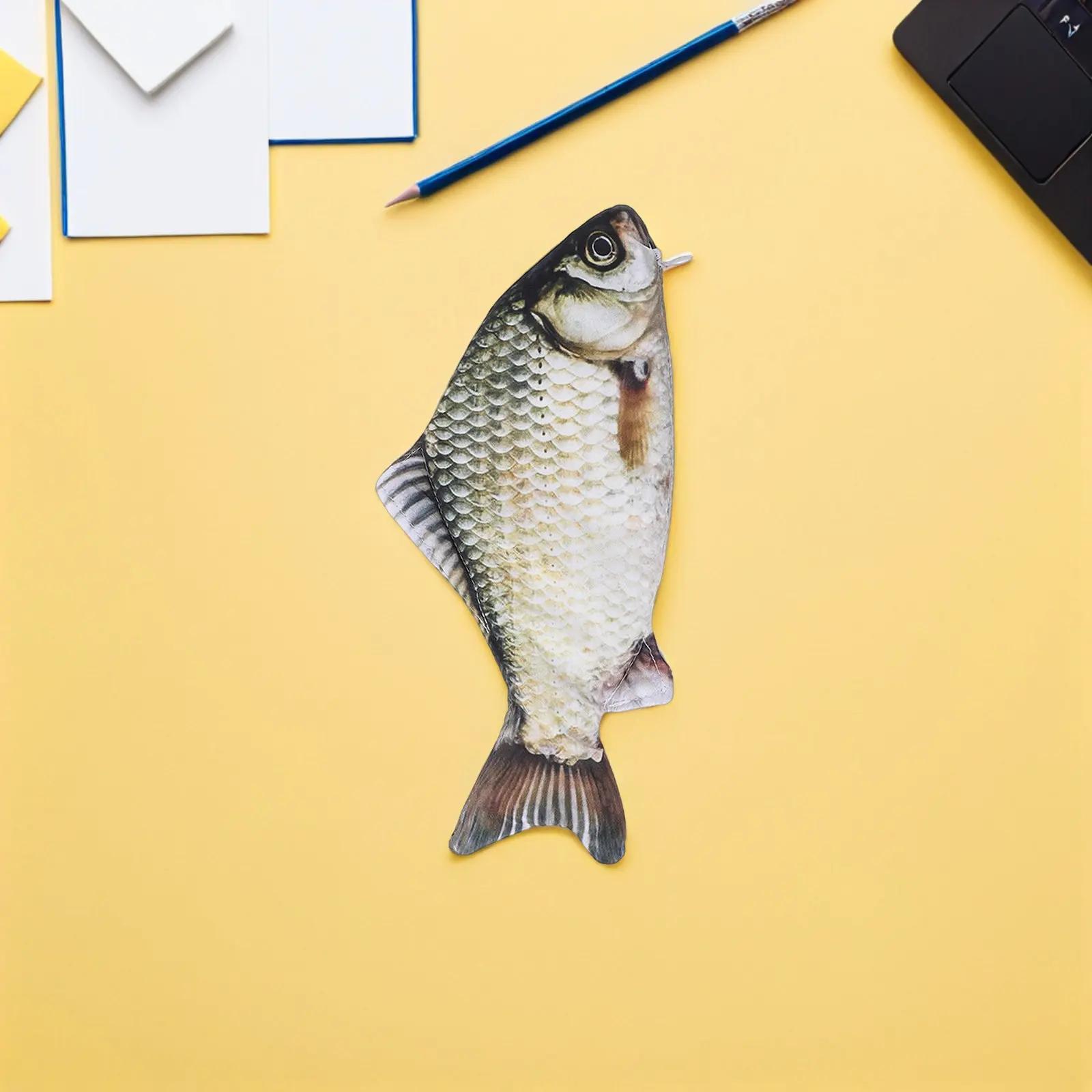 

3Pcs Realistic Fish Pencil Case Waterproof Simulation Carp Pencil Pouch Pen Bag School Office Kids Stationery Storage Funny
