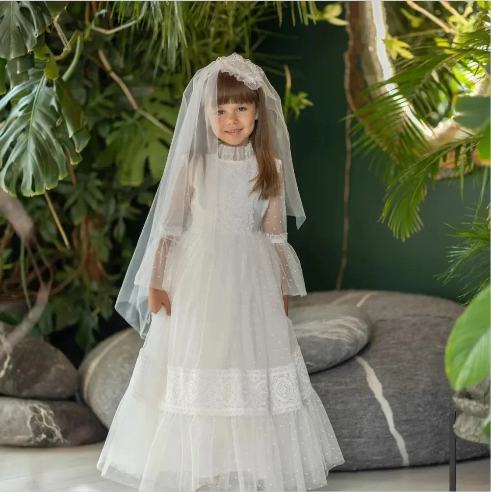robe-de-demoiselle-d'honneur-personnalisee-en-dentelle-et-tulle-col-haut-longueur-au-sol-pour-enfants-robe-de-demoiselle-d'honneur-premiere-communion-banquet