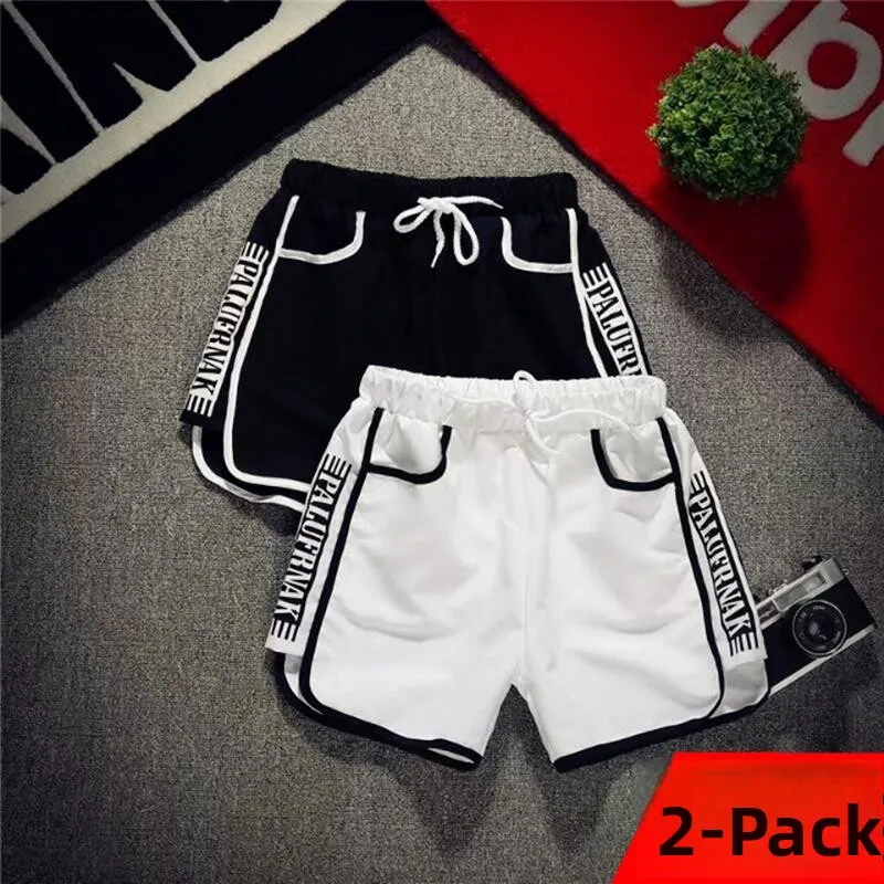 

Summer Men's Casual ort Pants Thin Beach Sle Printed Cuffed Straight Leg Low Waist Polyester Youth Faion Breathable orts